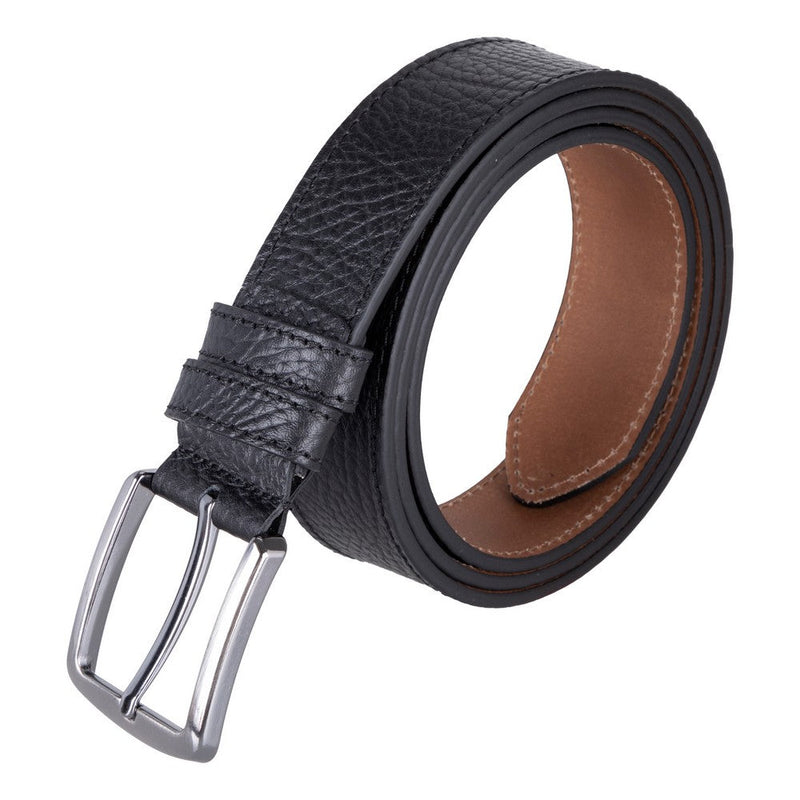 BloomBelt Obsidian Black Hakiki Deri Erkek Kemer-115cm