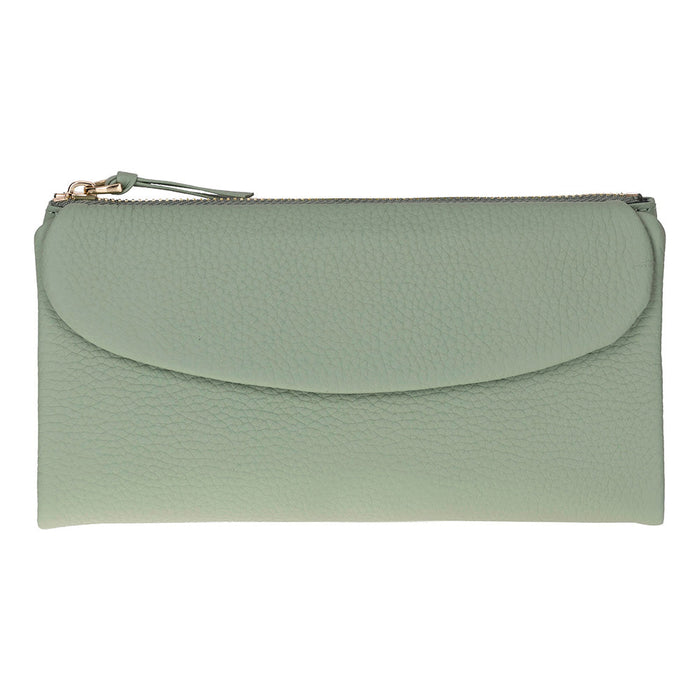 ÉLIA Soft Matcha Large Deri Kadın Cüzdan & Clutch