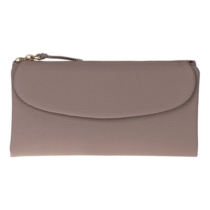 ÉLIA Mink Taupe Large Deri Kadın Cüzdan & Clutch